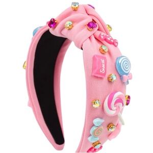 Pink Sweet Candy Embellished Rhinestone Knot Headband